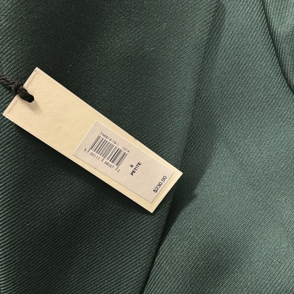 NWT! Banana Republic Paris Green Lido Sculpted Wool Blazer - Picture 6 of 6